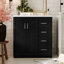 Ensemble de meuble-lavabo autoportant 30 po avec 3 tiroirs et portes à fermeture douce-1377687774