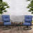 Jasmeet 2 - Person Metal Patio Dining Set with Square Table