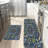 Woodland Nature Kitchen Mats for Kitchen Entryway, 2 PC, Dark Blue Green