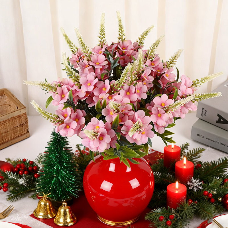 10 fleurs artificielles 10PCS, bouquets artificiels à longue tige, pétales de soie, décorations de mariage, artisanat de bricolage, centres de table de salle à manger, décoration intérieure