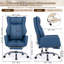Seaberg Ergonomic PU Leather Office Chair with 3D Kneading Massage, Adjustable Backrest (90°-135°), Folding Armrest, Telescopic Footrest, 360° Swivel & Silent Wheels - Comfort Desk Chair for Work/Gaming/Nap-278787067