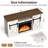 TV Stand for TVs up to 59" with Electric Fireplace Included-1011438348