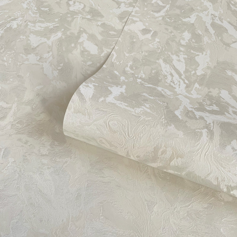 Bedias 10.05m x 53cm Textured Glitter Wallpaper Roll, Cream