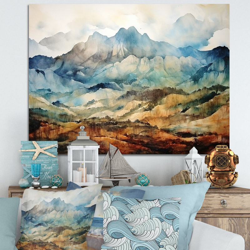 Art mural majestueux, "Indonésie", Toile tendue, H 16 po x l 32 po x P 1 po