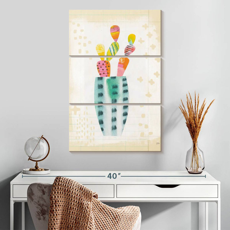 Harnek Collage Cactus I, 32" H x 20" W