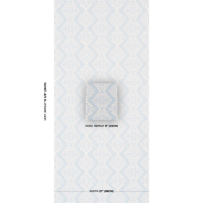 Berkeley Wallpaper, Blue
