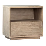 Finn 1 - Drawer Solid Wood Nightstand in Light Wash