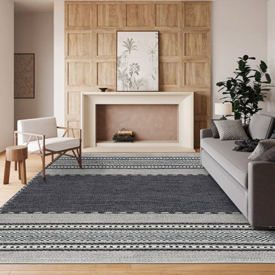 Tapis durable imprimé en 3D, 50 x 80 cm (1,6 x 2,6 pi), 100% polyester, 650 g / m² | Pois antidérapants en PVC, lavable à la machine, hauteur des poils doux: 0,3 po | Parfait pour les salons, les chambres à coucher et les espaces pour enfants
