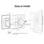 Interrupteur mural de ventilateur AC CARRO Smart Wi-Fi (1-Gang), compatible avec Alexa, Google Home et Siri