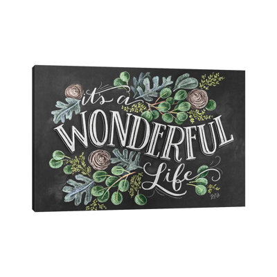 It's A Wonderful Life by Lily & Val - Floater Frame Print on Canvas