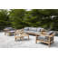 Canapé de patio en teck Maro avec coussins Sunbrella-14994086