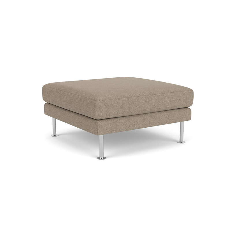 Firhoj Square Ottoman, Beige Gray