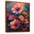 Toile avec cadre flottant brun