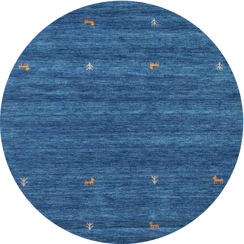 Tapis bleu ciel Baudin, Rond 5 pi