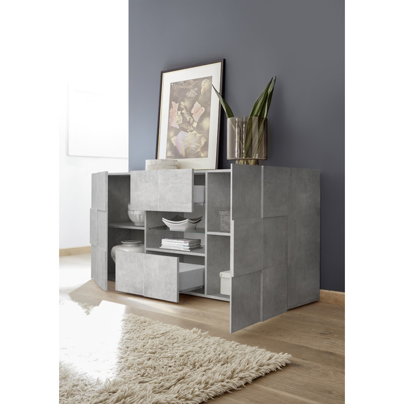 Tavey 181cm Sideboard, Concrete Grey