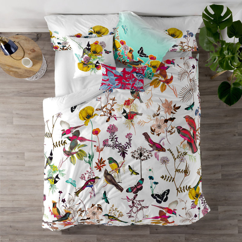 Heidlersburg Cotton Floral Duvet Cover Set