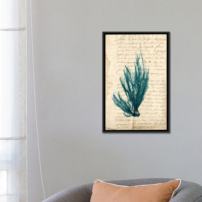 " Vintage Teal Seaweed IX "