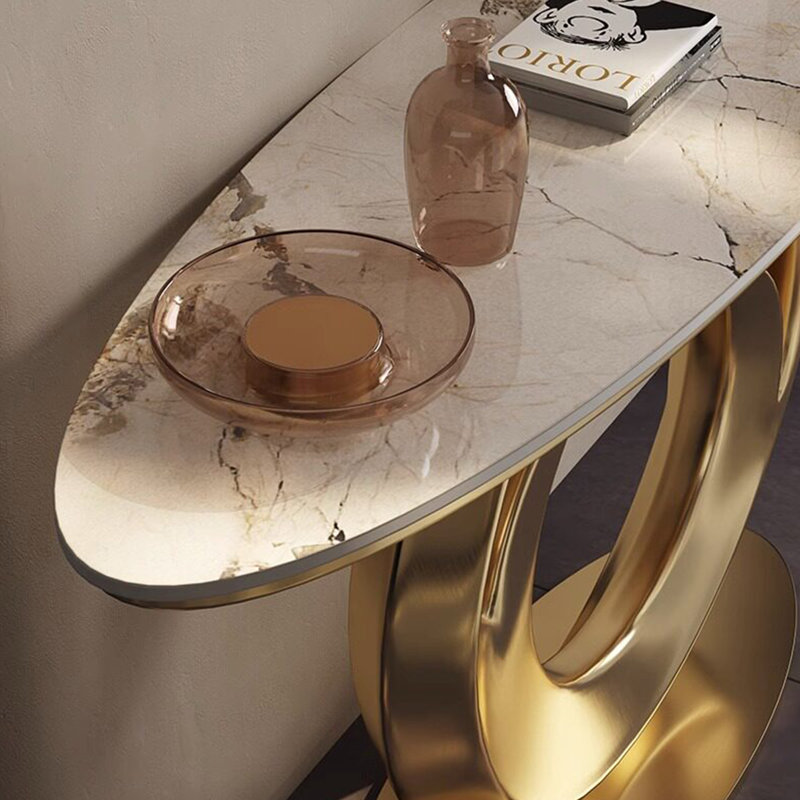 Console en métal de style italien, H 33,4 po x l 47,2 po x P 13,7 po