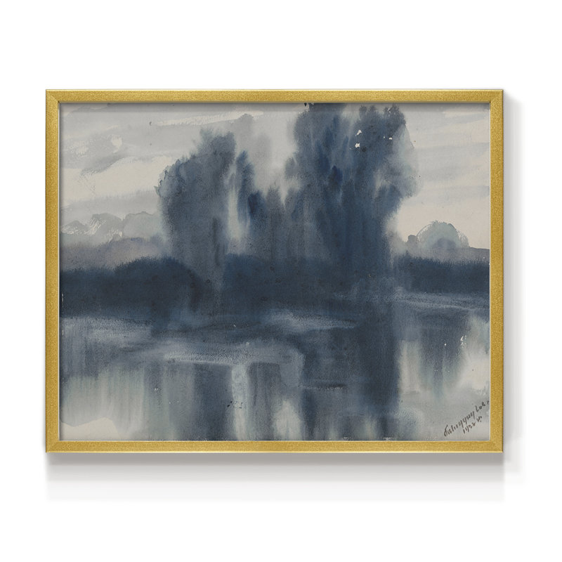 Paysages rétro-DCCLX-Reproduction encadrée - réarmable, H 8 po x l 10 po, Or