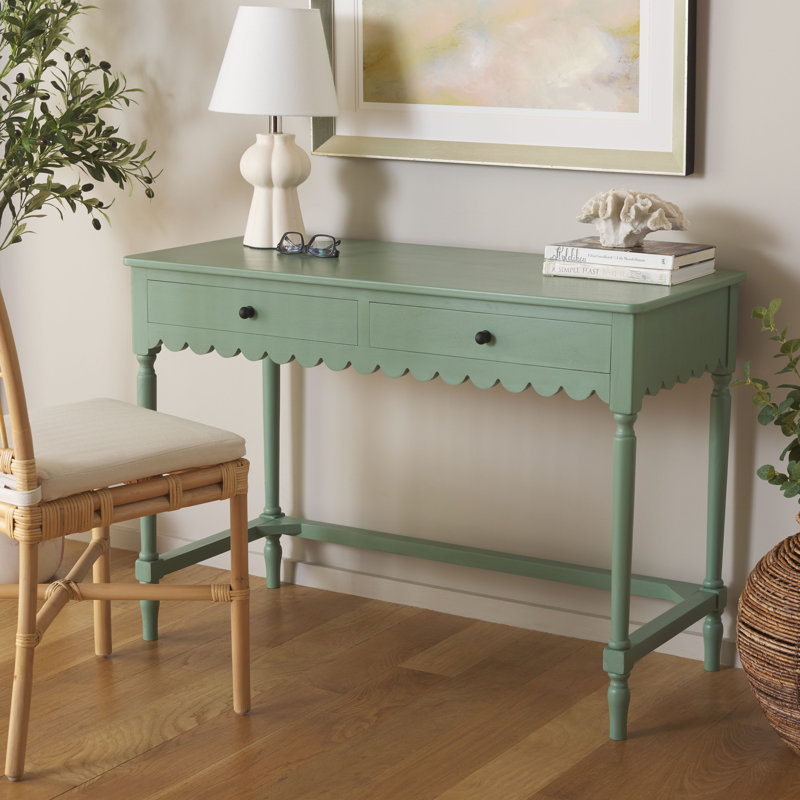 Haven Wood Writing Desk, Sage Green