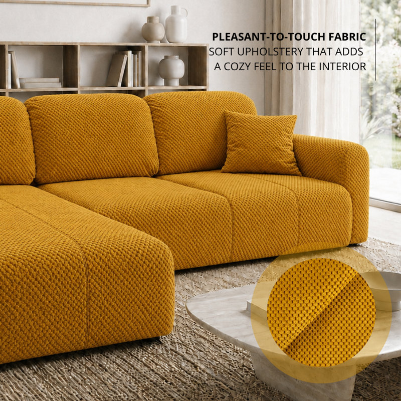 Chandara 3 Seater Sofa Bed, Left Hand Facing Corner Sofa