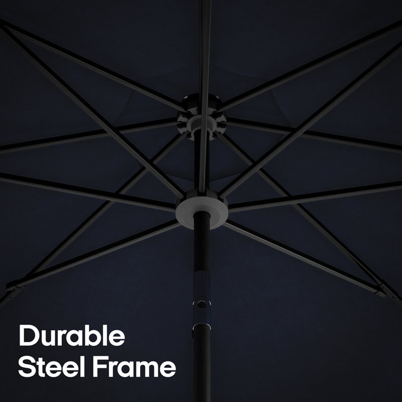 Navy Blue 9' Outdoor Patio Market Umbrella with Rib Replacement