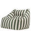 icon Natalia Striped Woven Armchair Bean Bag, Olive Green