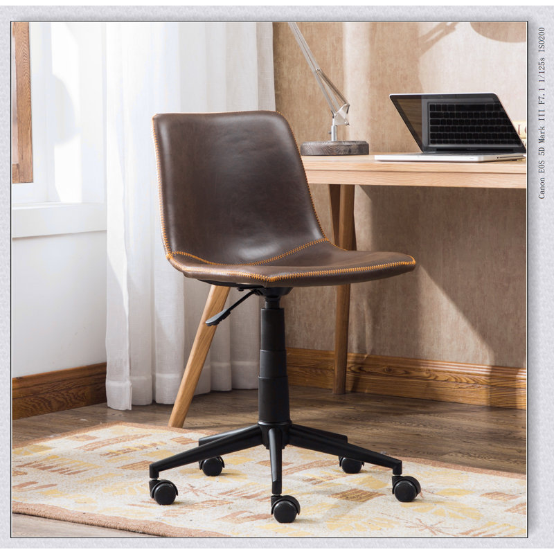Chaise de bureau Cesena, Brun