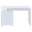 Bureau réversible blanc à 2 tiroirs-26251488