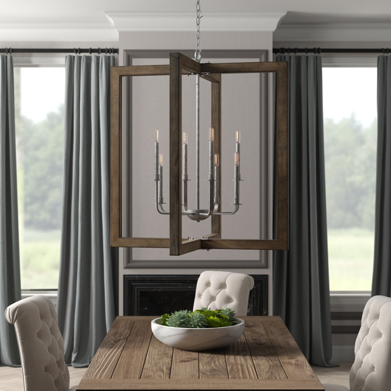 Lustre rectangulaire à 8 lumières Darcy