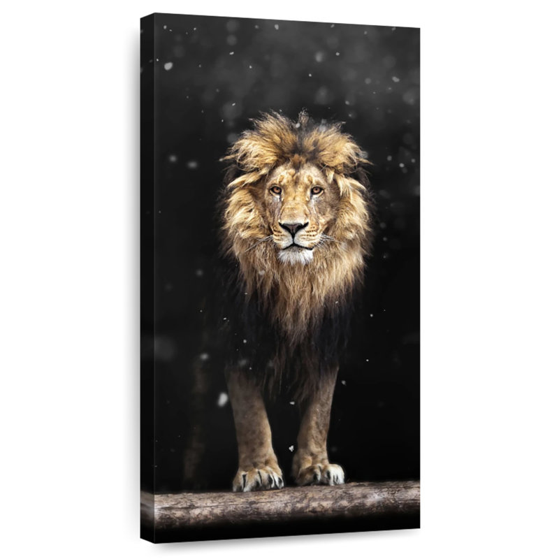 Gloomy Lion, 48" H x 24" W