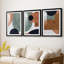 «Abstract of Shapes I» - Impression sur mesure encadrée de qualité supérieure - 3 pièces-458365390-458365387