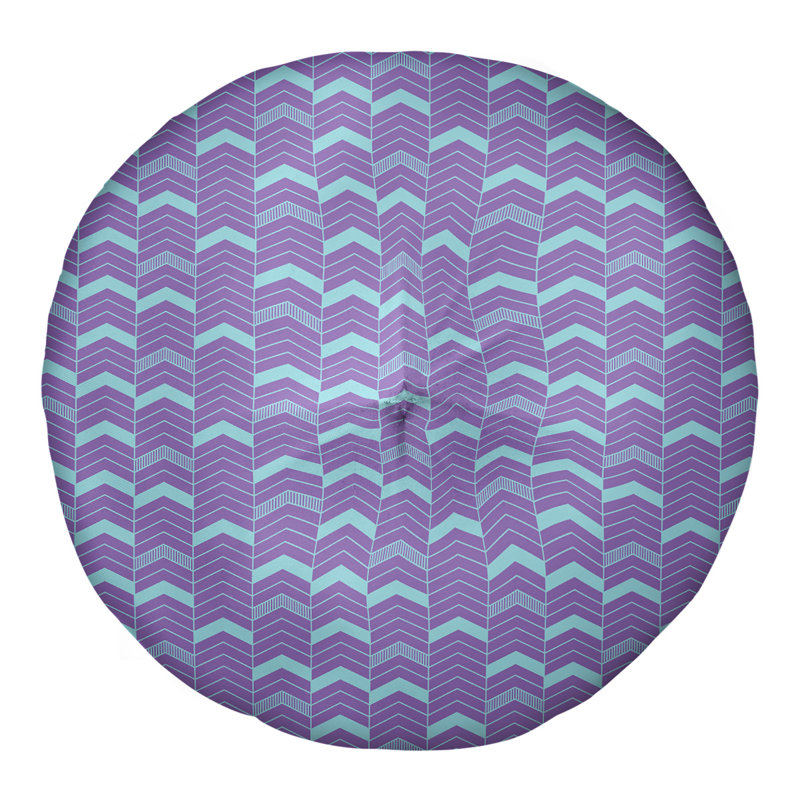 Coussin Rhonda, 26 po x 26 po, Mauve / bleu sarcelle