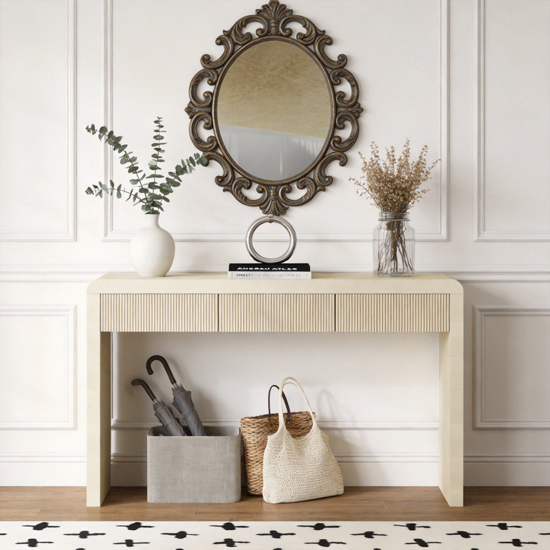 Console Rustic, Bois naturel