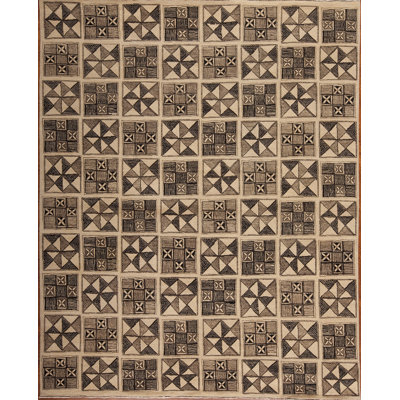 Whimsical One-of-a-Kind Rectangle 8' x 10' Hand Knotted Area Rug
