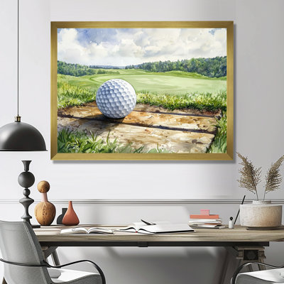 «Greens And Dreams Golf Course Landscape II», art mural sur toile de golf