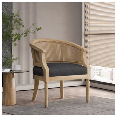 Fauteuil d'appoint Charcoal French Country