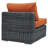 Invite Outdoor Patio Sunbrella Armless-31483536