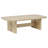 Beige Oak Coastal Rectangular Cocktail Coffee Table