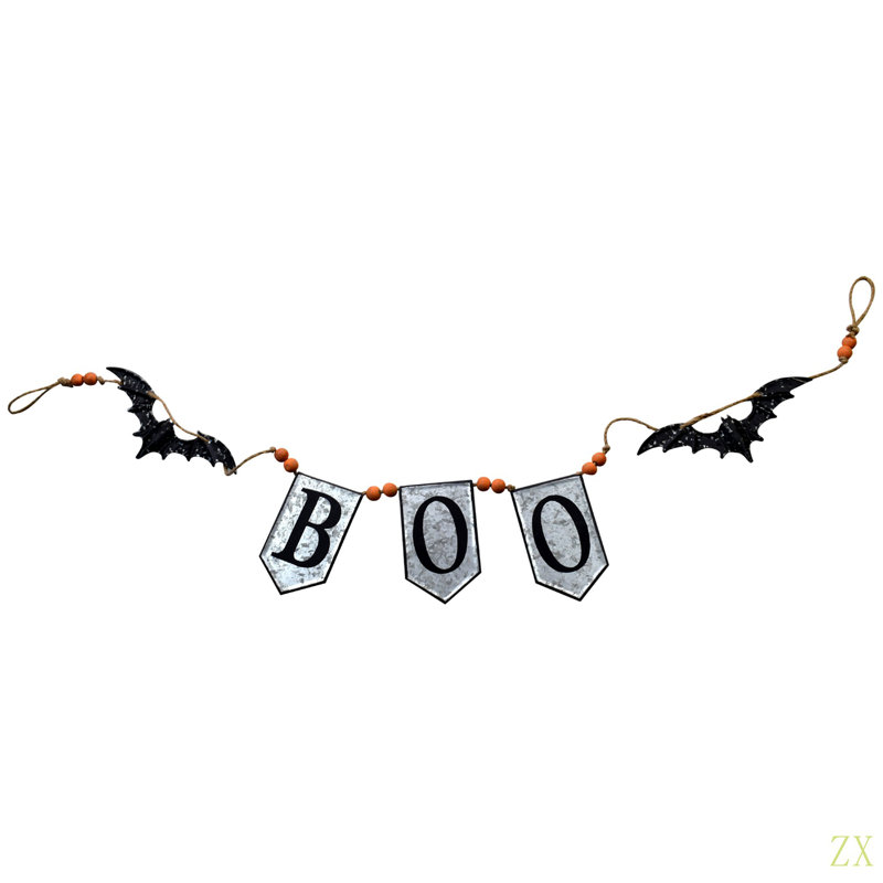 Bannière 67 po x 73,3 po H Boo, avec décorations de fêtes d'Halloween
