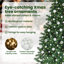 vidaXL Upside-down Artificial Pre-lit Christmas Tree with Ball Set-64515747