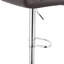 Kristopher Swivel Upholstered Adjustable Height Counter Stool with Metal Frame-16638469