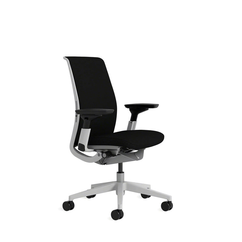 Think® Task Chair, Seagull, Hard Floor Casters, Onyx