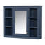 Armoire murale moderne pour salle de bain avec miroir, 35 po x 27,5 po, tableau, bleu, armoire de rangement réglable 35 po x 27,5 po, miroir inclus, beaucoup d'espace, peinture bleue-116140606
