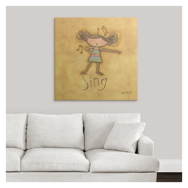 «Sing» Shavano, reproduction d'art, H 35 po x l 35 po x P 1,5 po, Toile