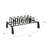 Hasson 9 Pair Shoe Rack