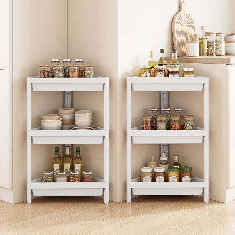 44 cm W Shelving Unit, White