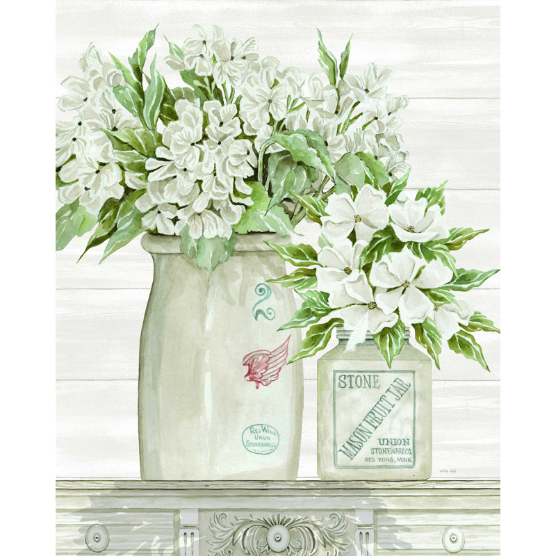 Floral Country Crocks - Impression sur toile tendue, H 40 po x l 30 po