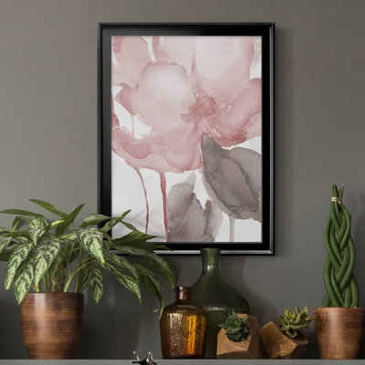 Blush Bloom II - peinture sur toile encadrée