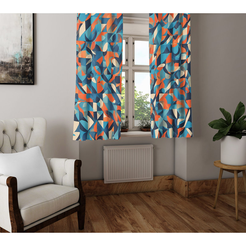 Semi Sheer Curtain Pair, 56" W x 78" L